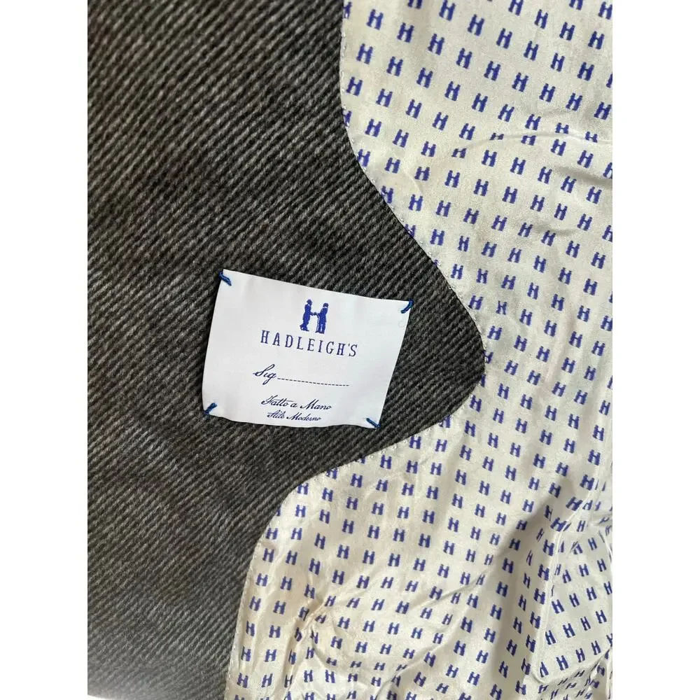 Hadleigh’s Double Breasted Cashmere Men’s Coat Gray Size 56 JP JL